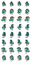 Tidehorn Serpent pixel sprite